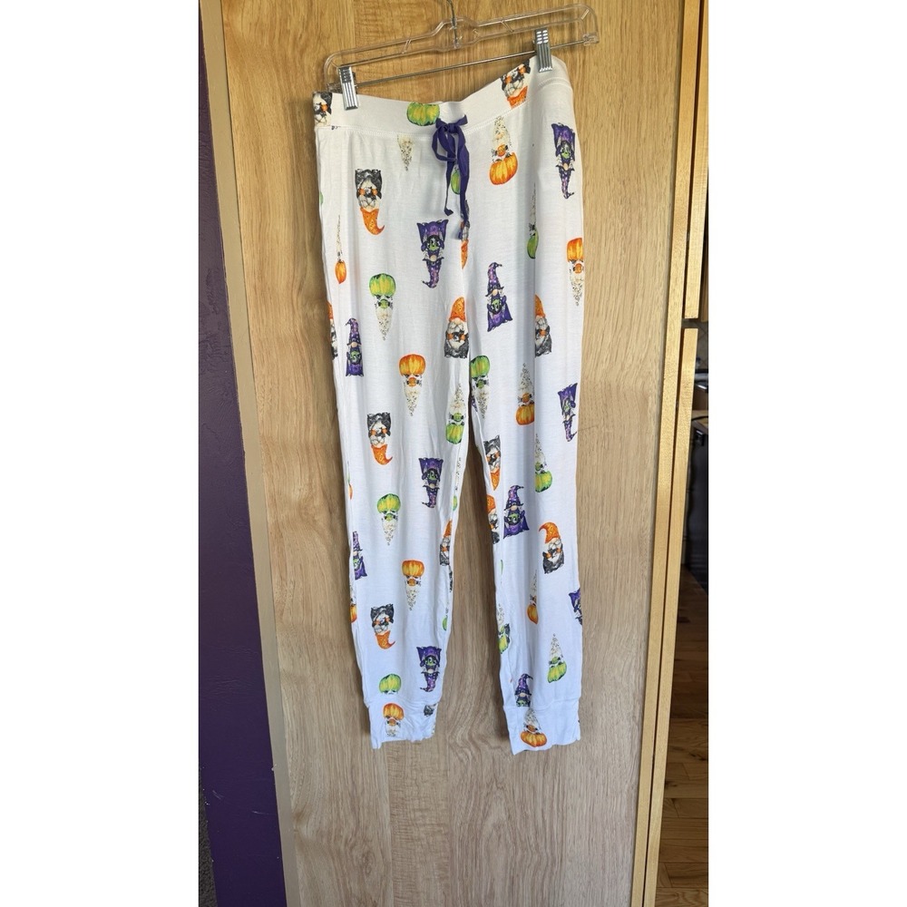 Halloween Fall Themed Gnomes Womens Pajama Pants Novogratz NWT SZ M